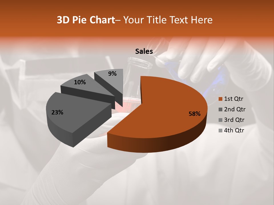 Chemistry - Lab Worker PowerPoint Template