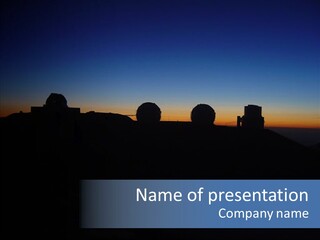 Mauna Kea Observatory, Hawaii PowerPoint Template