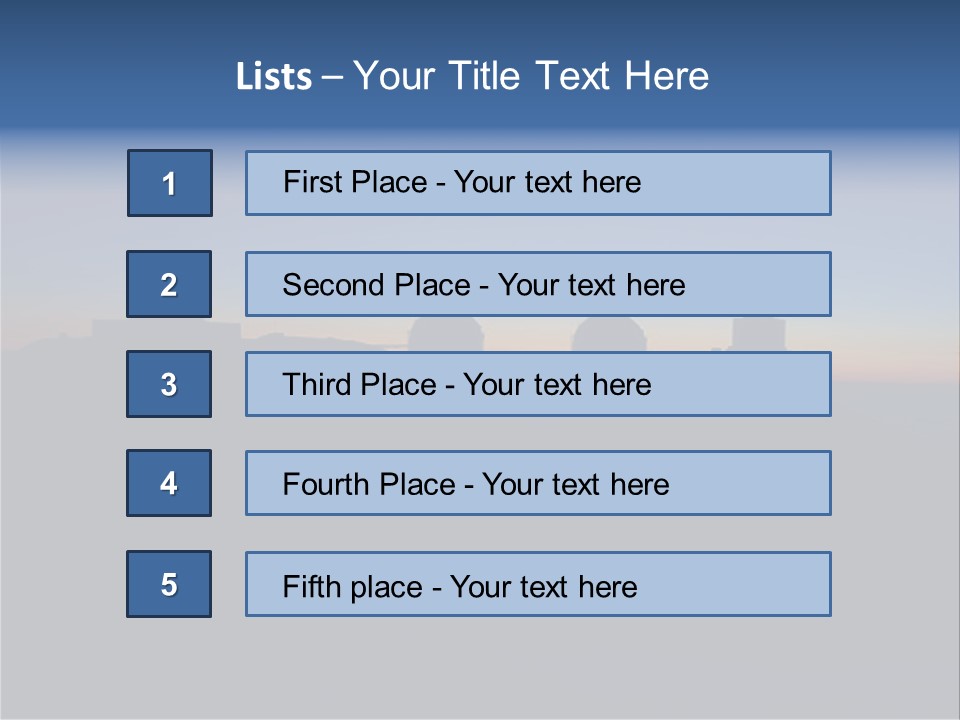 Mauna Kea Observatory, Hawaii PowerPoint Template