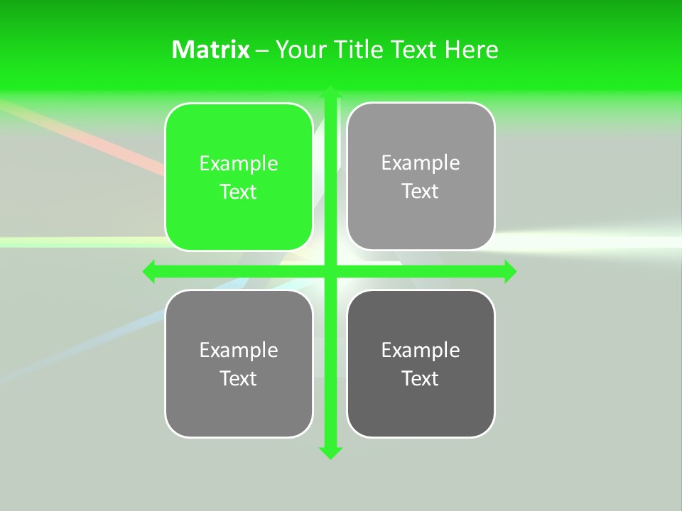 Glass Prism Splitting White Light PowerPoint Template