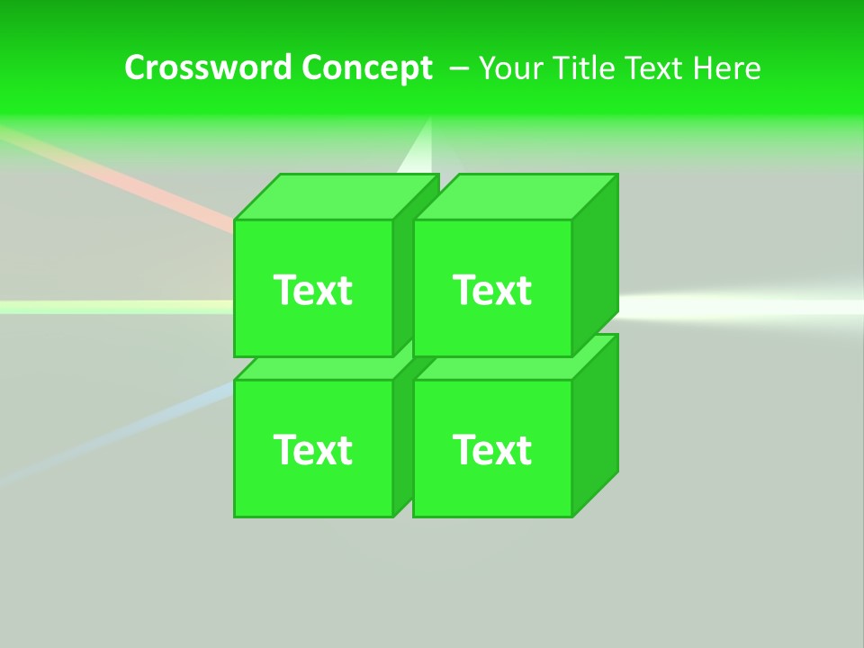 Glass Prism Splitting White Light PowerPoint Template