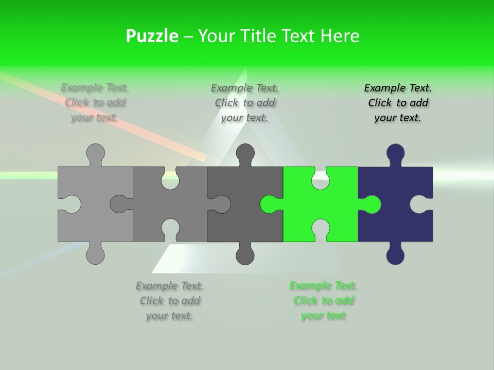 Glass Prism Splitting White Light PowerPoint Template