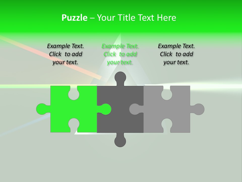 Glass Prism Splitting White Light PowerPoint Template