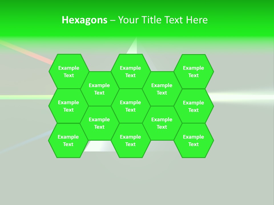 Glass Prism Splitting White Light PowerPoint Template