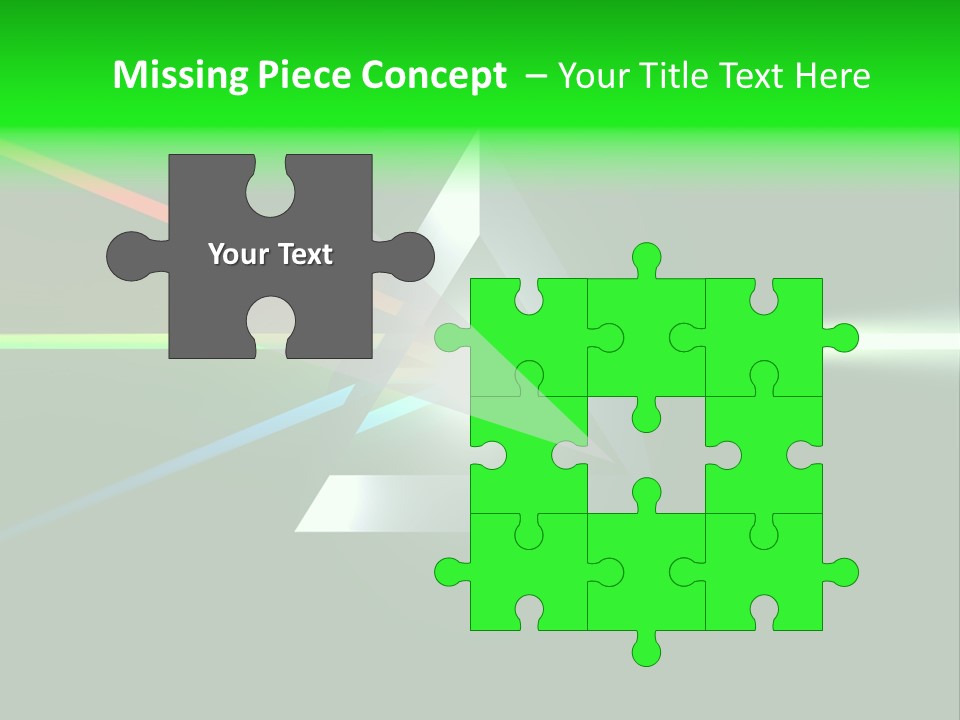 Glass Prism Splitting White Light PowerPoint Template