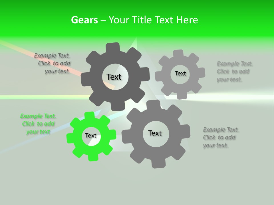 Glass Prism Splitting White Light PowerPoint Template