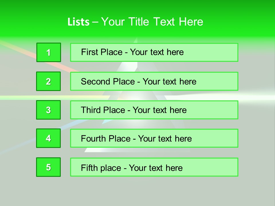 Glass Prism Splitting White Light PowerPoint Template
