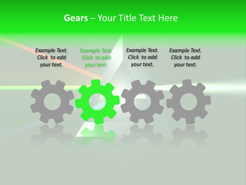 Glass Prism Splitting White Light PowerPoint Template