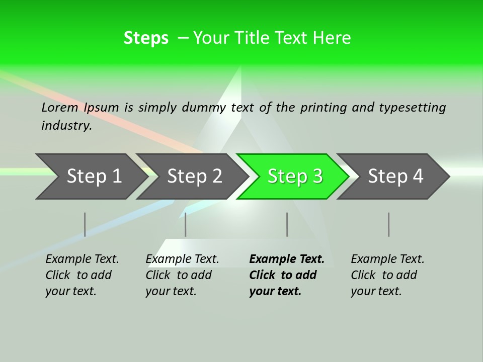 Glass Prism Splitting White Light PowerPoint Template