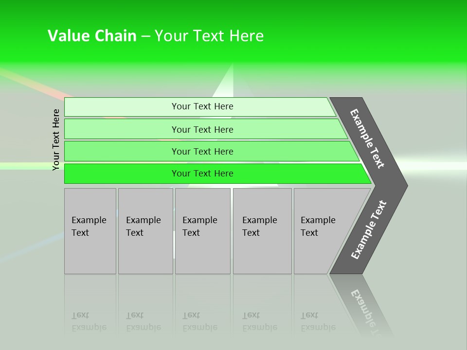 Glass Prism Splitting White Light PowerPoint Template