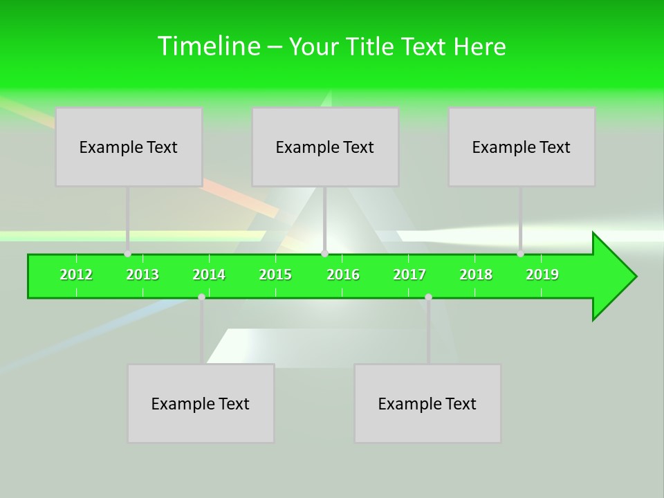 Glass Prism Splitting White Light PowerPoint Template