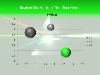 Glass Prism Splitting White Light PowerPoint Template