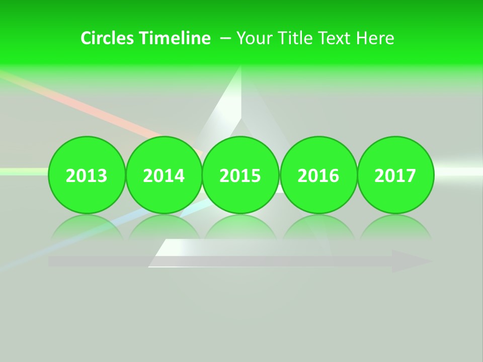 Glass Prism Splitting White Light PowerPoint Template