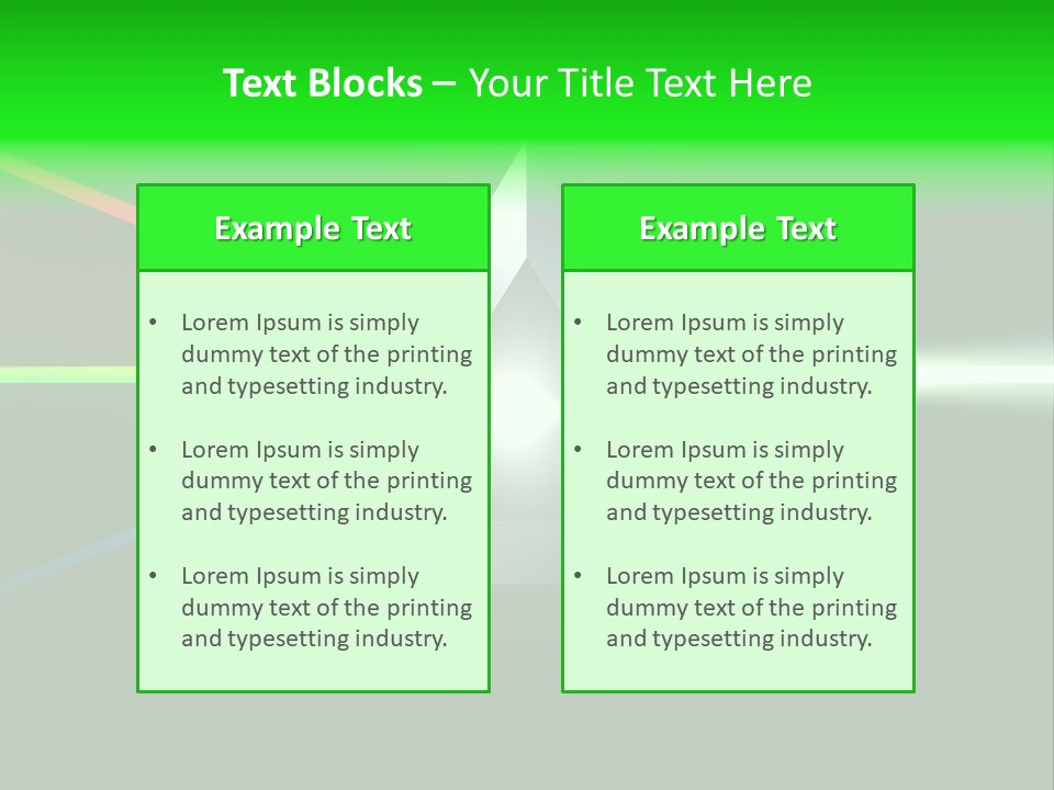 Glass Prism Splitting White Light PowerPoint Template