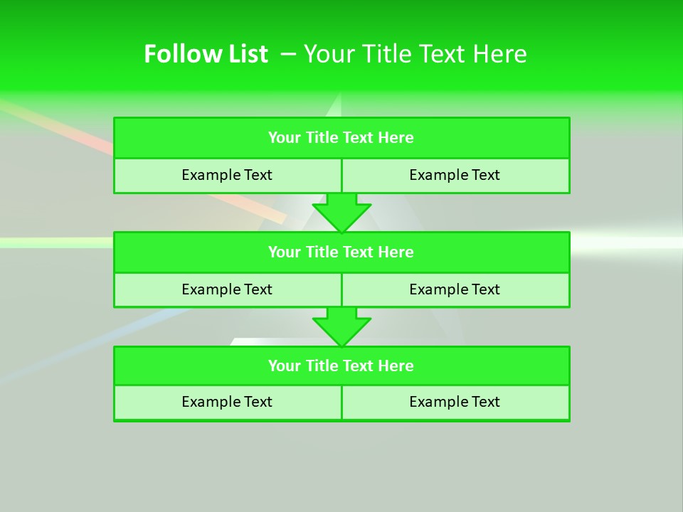 Glass Prism Splitting White Light PowerPoint Template