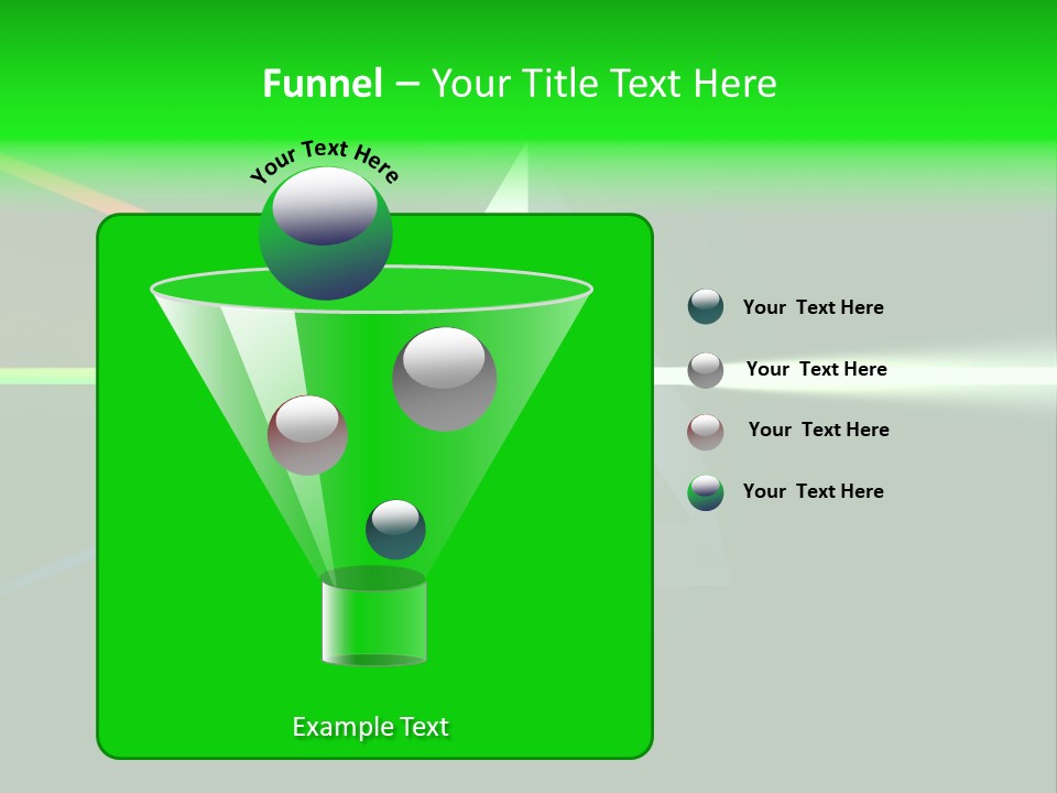 Glass Prism Splitting White Light PowerPoint Template