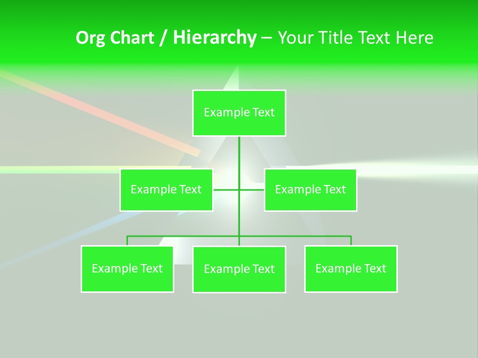 Glass Prism Splitting White Light PowerPoint Template