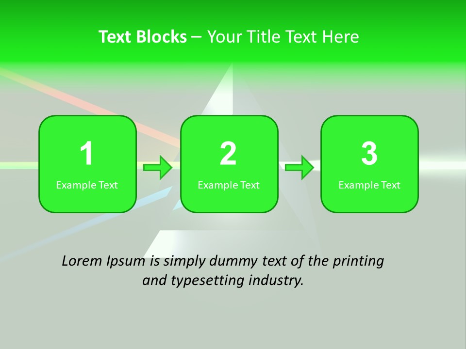 Glass Prism Splitting White Light PowerPoint Template