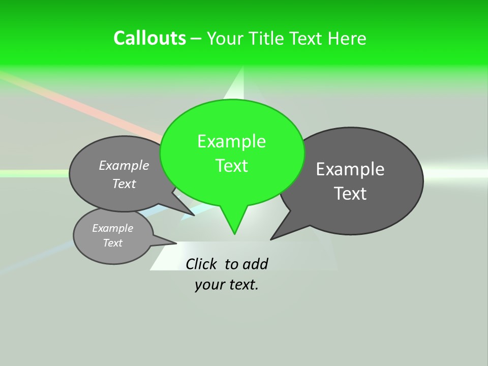 Glass Prism Splitting White Light PowerPoint Template
