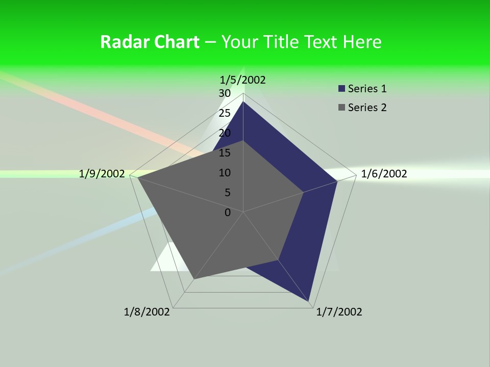 Glass Prism Splitting White Light PowerPoint Template