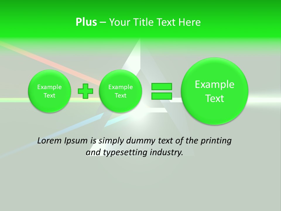 Glass Prism Splitting White Light PowerPoint Template