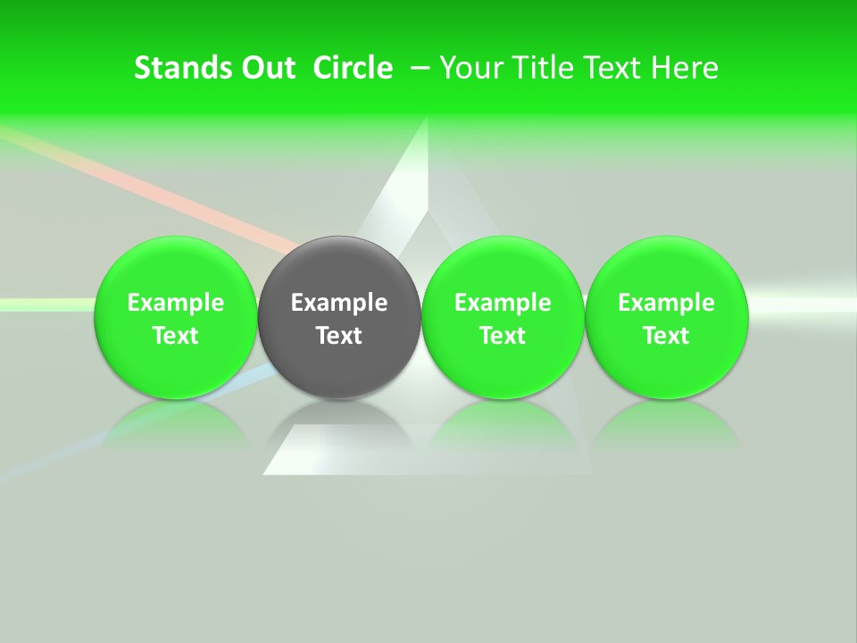 Glass Prism Splitting White Light PowerPoint Template