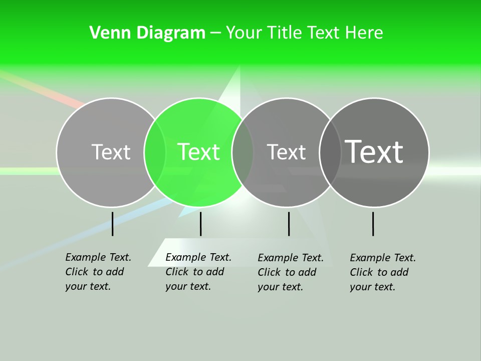Glass Prism Splitting White Light PowerPoint Template