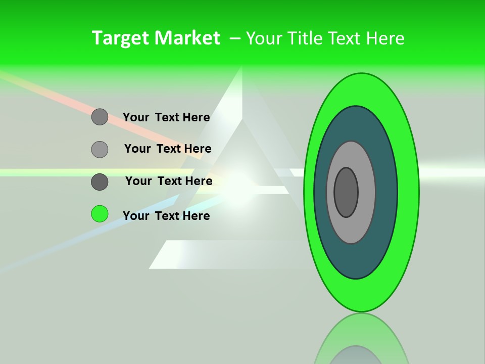 Glass Prism Splitting White Light PowerPoint Template