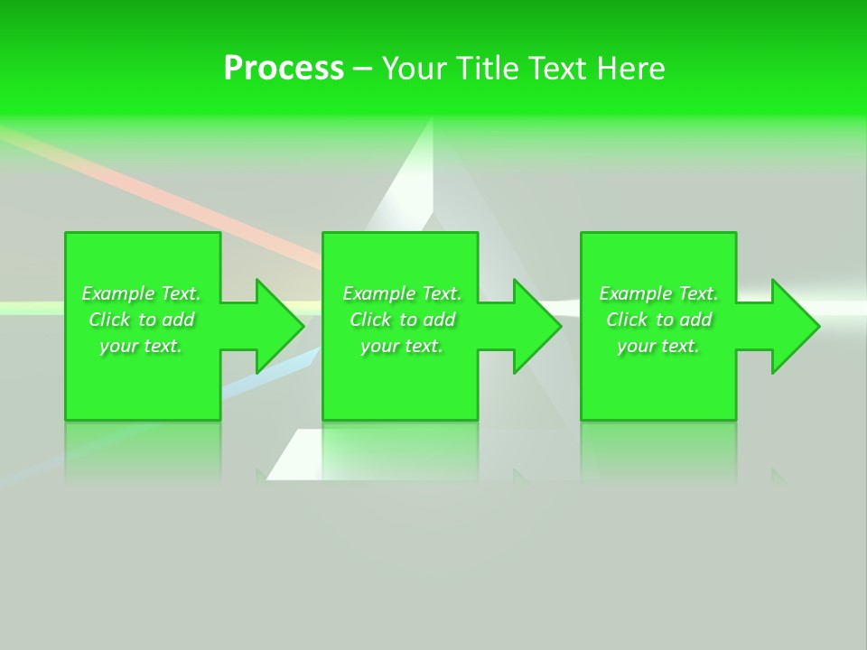 Glass Prism Splitting White Light PowerPoint Template