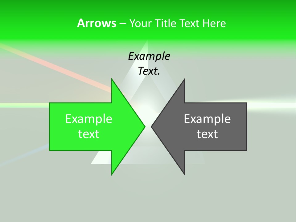 Glass Prism Splitting White Light PowerPoint Template