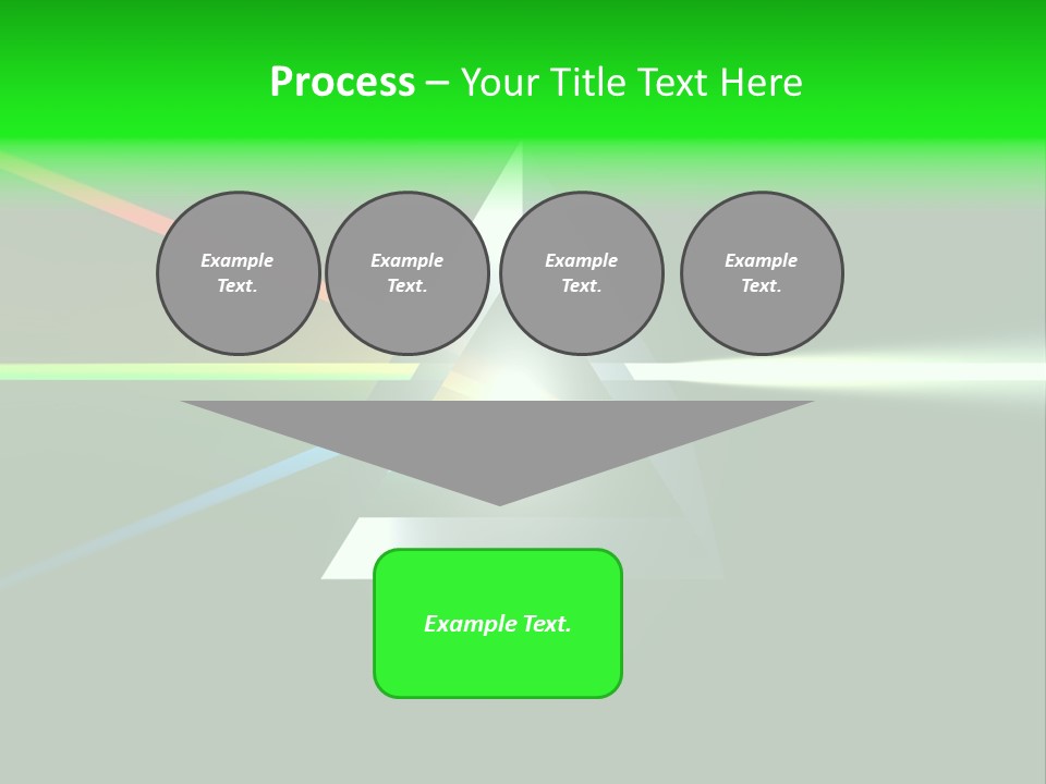 Glass Prism Splitting White Light PowerPoint Template
