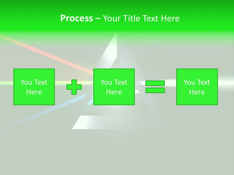 Glass Prism Splitting White Light PowerPoint Template