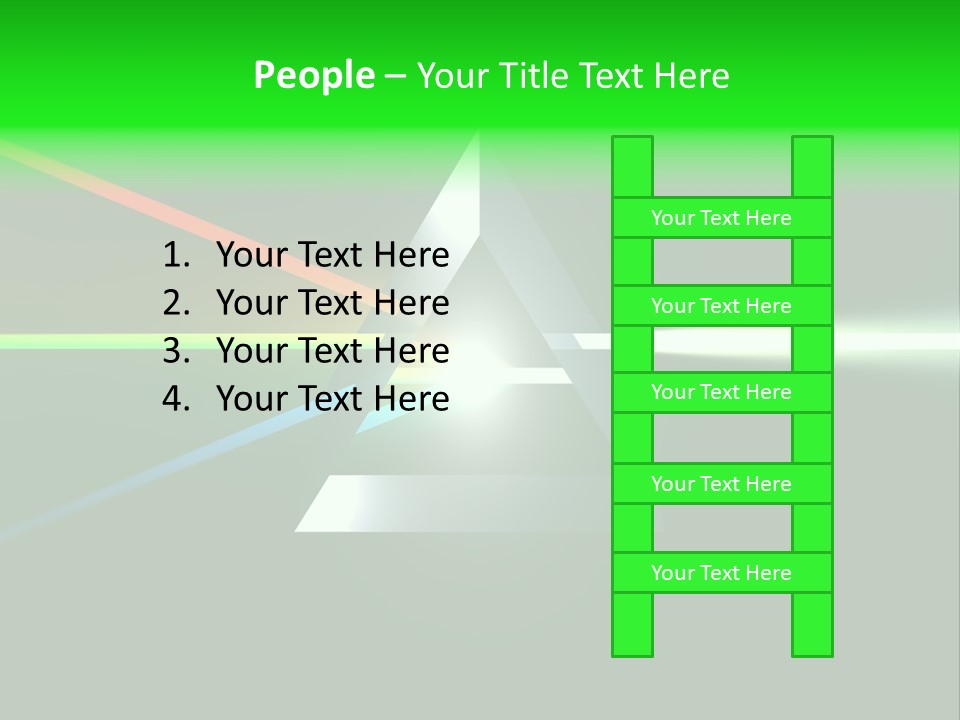 Glass Prism Splitting White Light PowerPoint Template