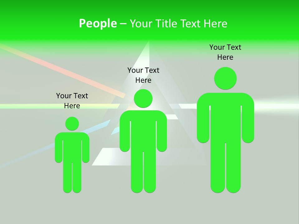 Glass Prism Splitting White Light PowerPoint Template