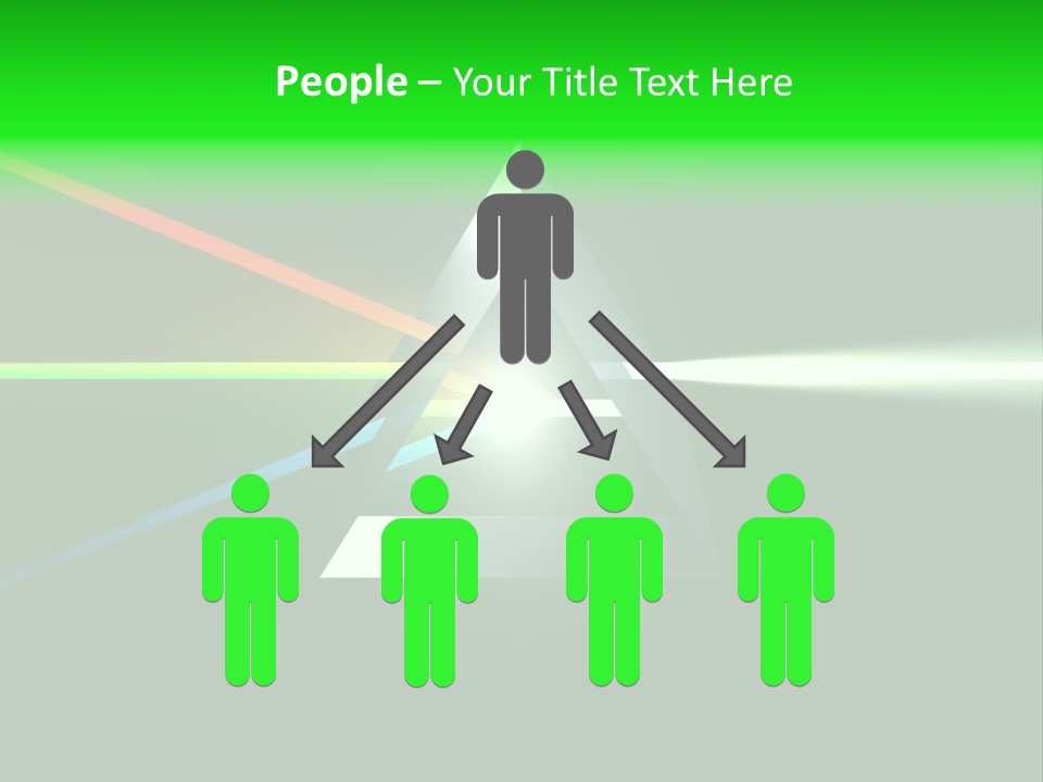 Glass Prism Splitting White Light PowerPoint Template