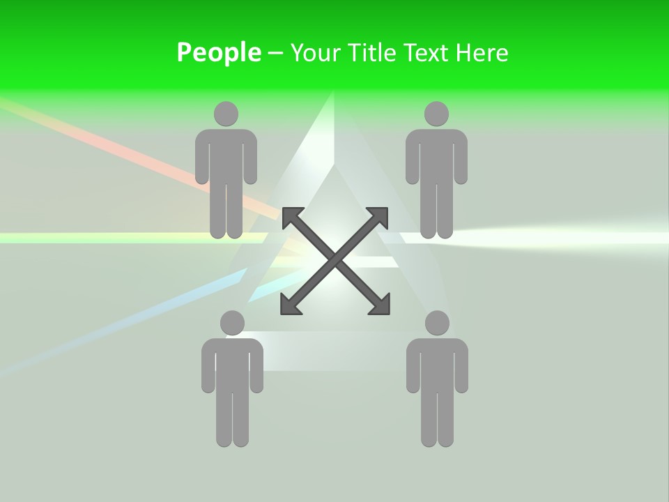 Glass Prism Splitting White Light PowerPoint Template