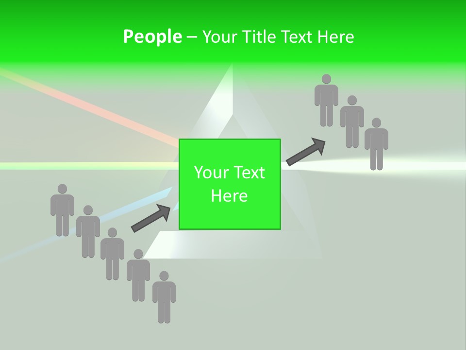 Glass Prism Splitting White Light PowerPoint Template