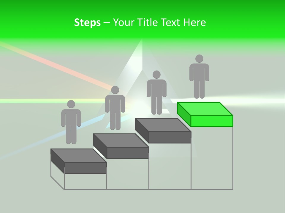 Glass Prism Splitting White Light PowerPoint Template