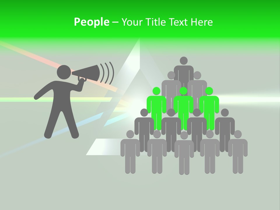 Glass Prism Splitting White Light PowerPoint Template