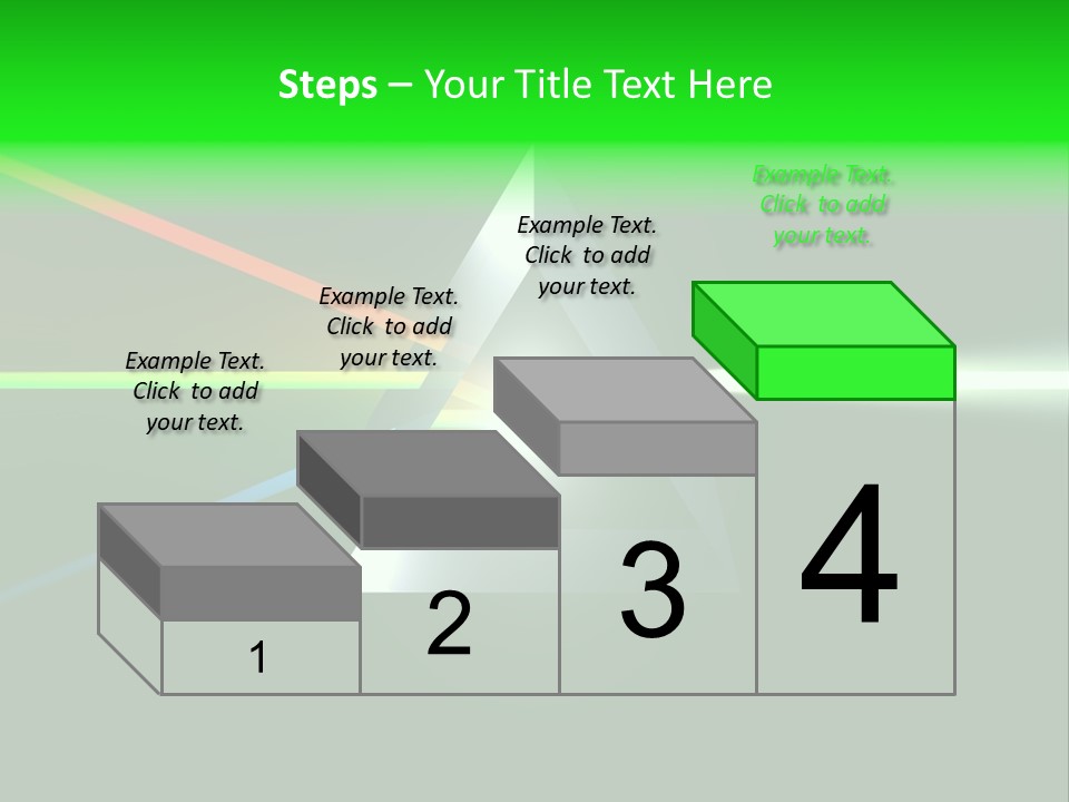 Glass Prism Splitting White Light PowerPoint Template