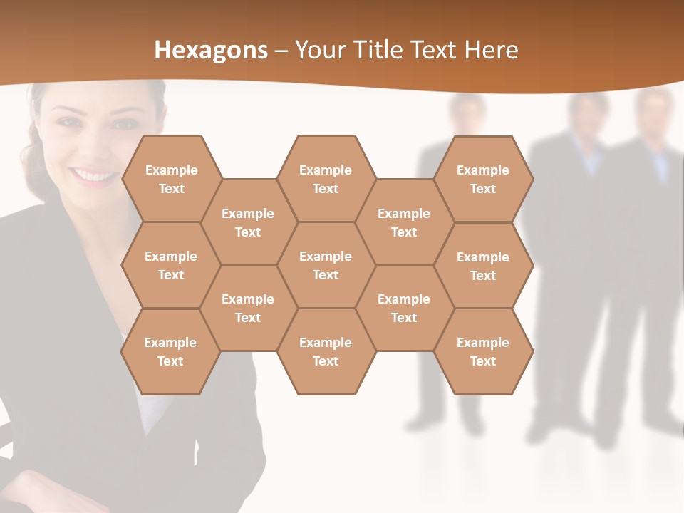 Nice And Attactive Brunette Wearing A Mini And Y Brown Dress PowerPoint Template