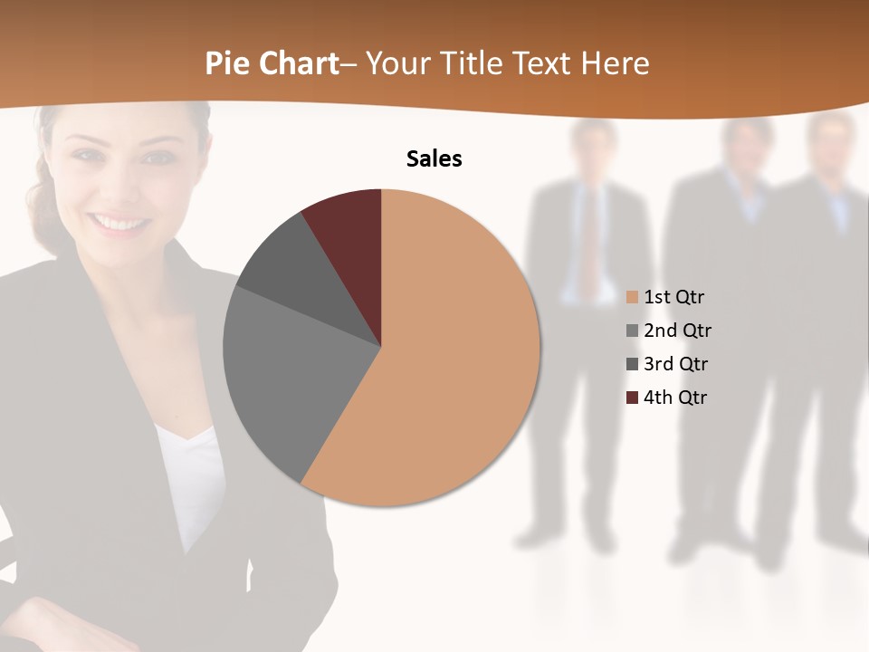 Nice And Attactive Brunette Wearing A Mini And Y Brown Dress PowerPoint Template