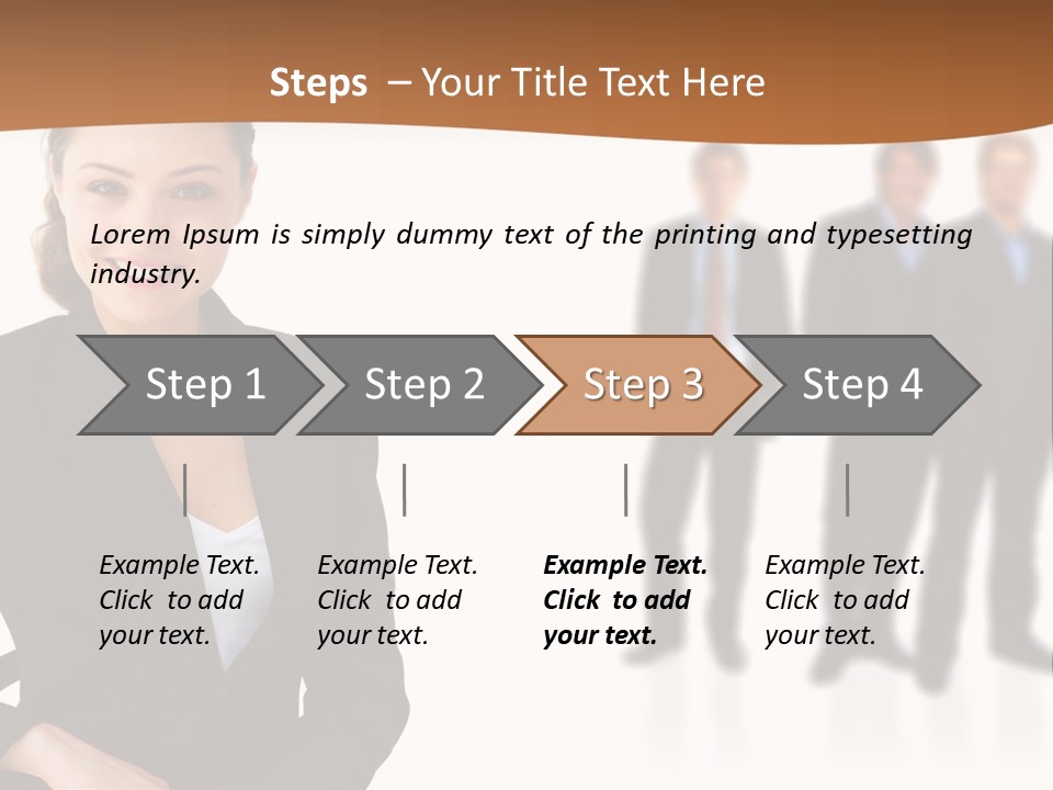 Nice And Attactive Brunette Wearing A Mini And Y Brown Dress PowerPoint Template