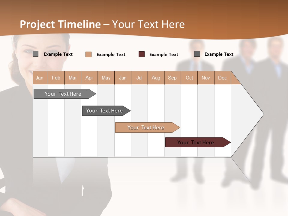 Nice And Attactive Brunette Wearing A Mini And Y Brown Dress PowerPoint Template