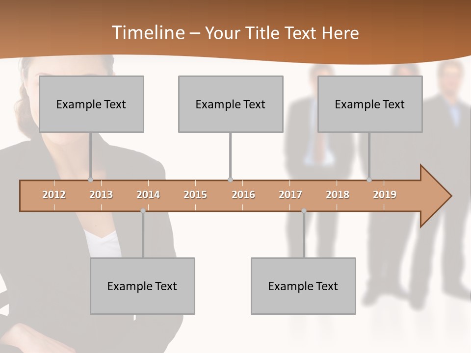 Nice And Attactive Brunette Wearing A Mini And Y Brown Dress PowerPoint Template