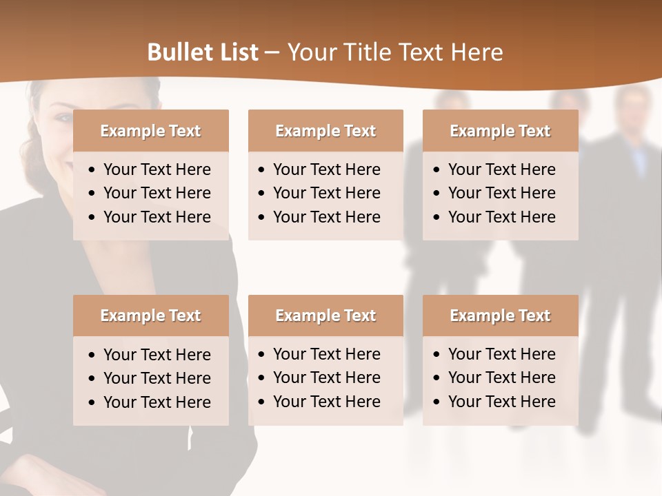 Nice And Attactive Brunette Wearing A Mini And Y Brown Dress PowerPoint Template