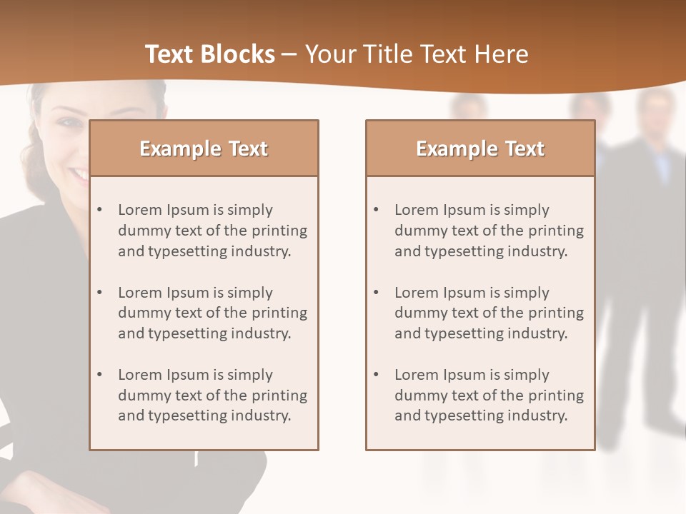 Nice And Attactive Brunette Wearing A Mini And Y Brown Dress PowerPoint Template