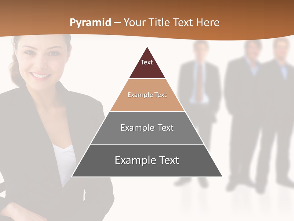 Nice And Attactive Brunette Wearing A Mini And Y Brown Dress PowerPoint Template