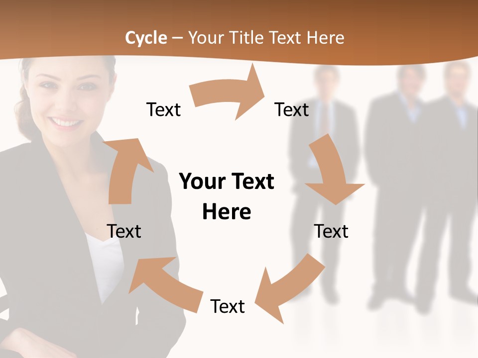 Nice And Attactive Brunette Wearing A Mini And Y Brown Dress PowerPoint Template