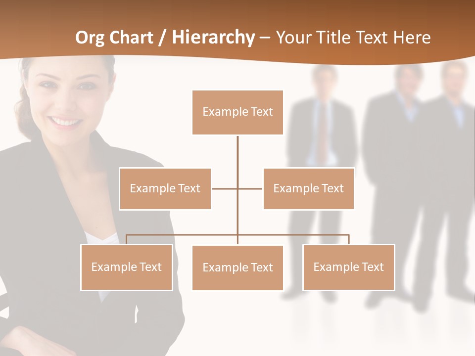 Nice And Attactive Brunette Wearing A Mini And Y Brown Dress PowerPoint Template